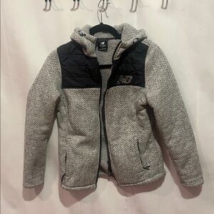 New Balance Black and Gray Hooded Jacket